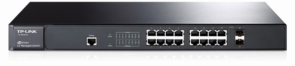 16-Port 10/100/1000Mbps+2-Slot SFP Managed Switch TP-LINK TL-SG3216