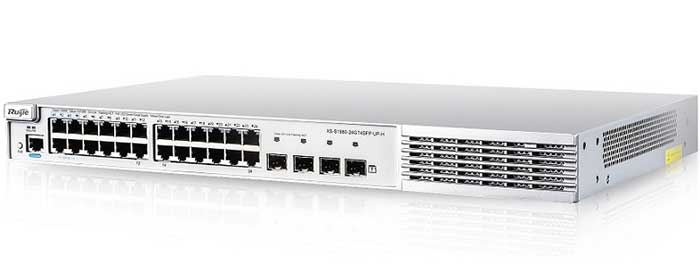 Switch 24-port 10/100/1000 Base-T Managed PoE UIJIE XS-S1960-24GT4SFP-UP-H